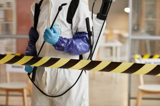 Professional Biohazard technician working in Agate, CO